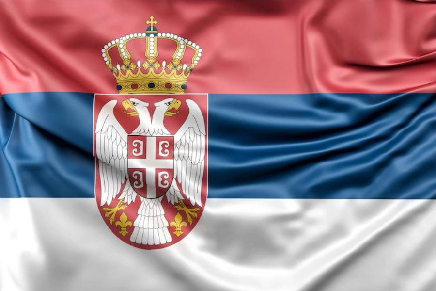 bendera republik serbia